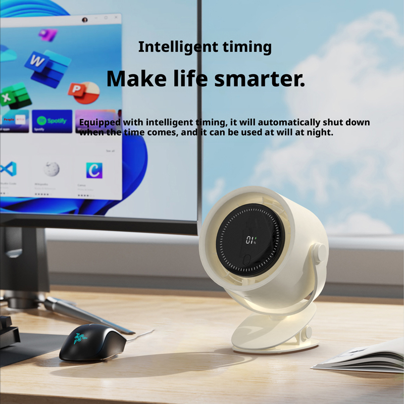 Model HX-F319 Versatile Clip Fan, OEM/ODM Supported, for Home, Office & Outdoor