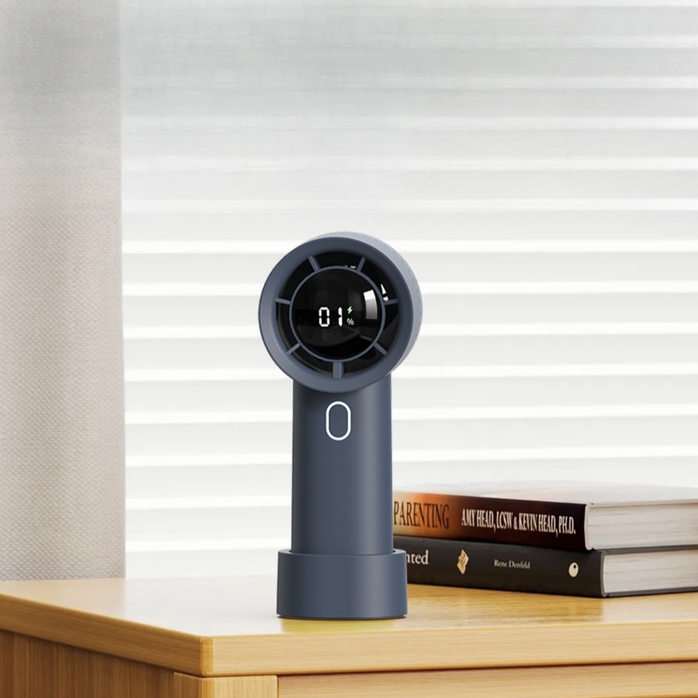 Model HX-130 Portable Handheld Fan, 3000mAh Battery-Powered, Compact & Lightweight for Travel & Daily Use