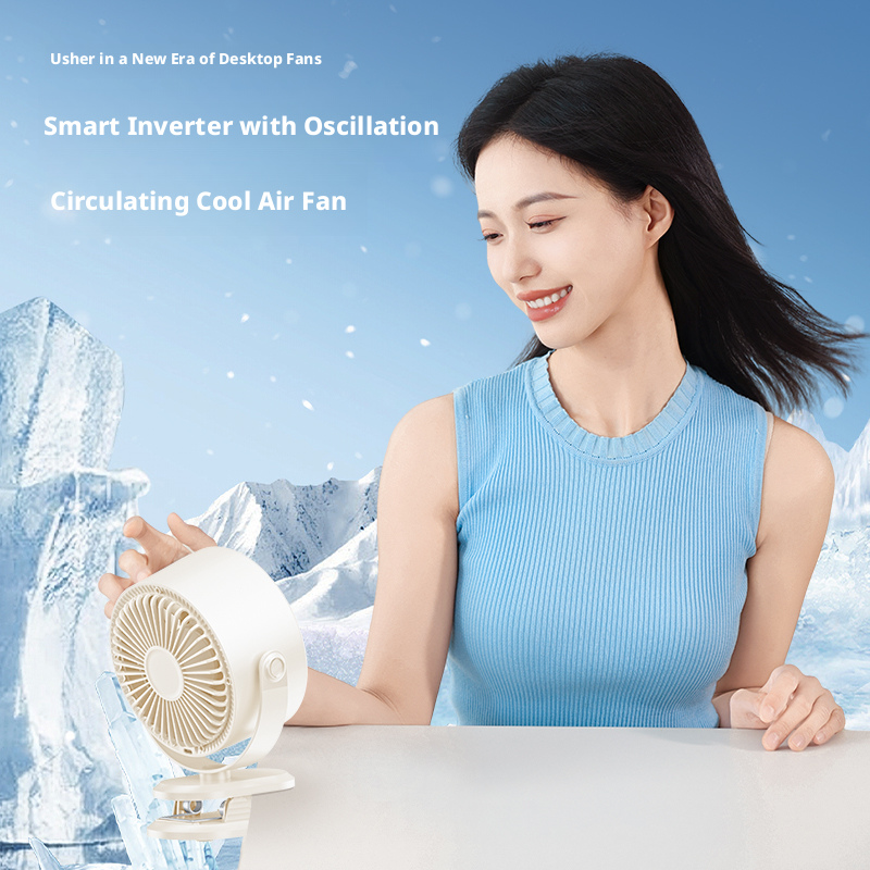 Model S16 Multi-Use Clip Fan with Digital Display, Factory Direct, 5W Rated Power