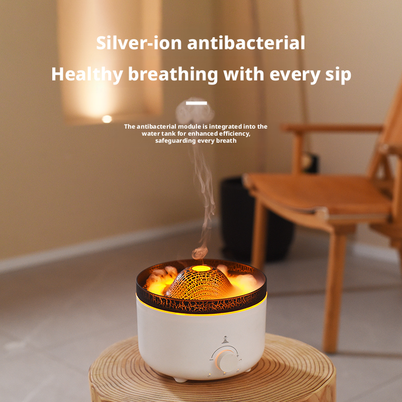 V21A Volcano Aroma Diffuser Manufacturer, 560ml Humidifier with Lava Mist & Light