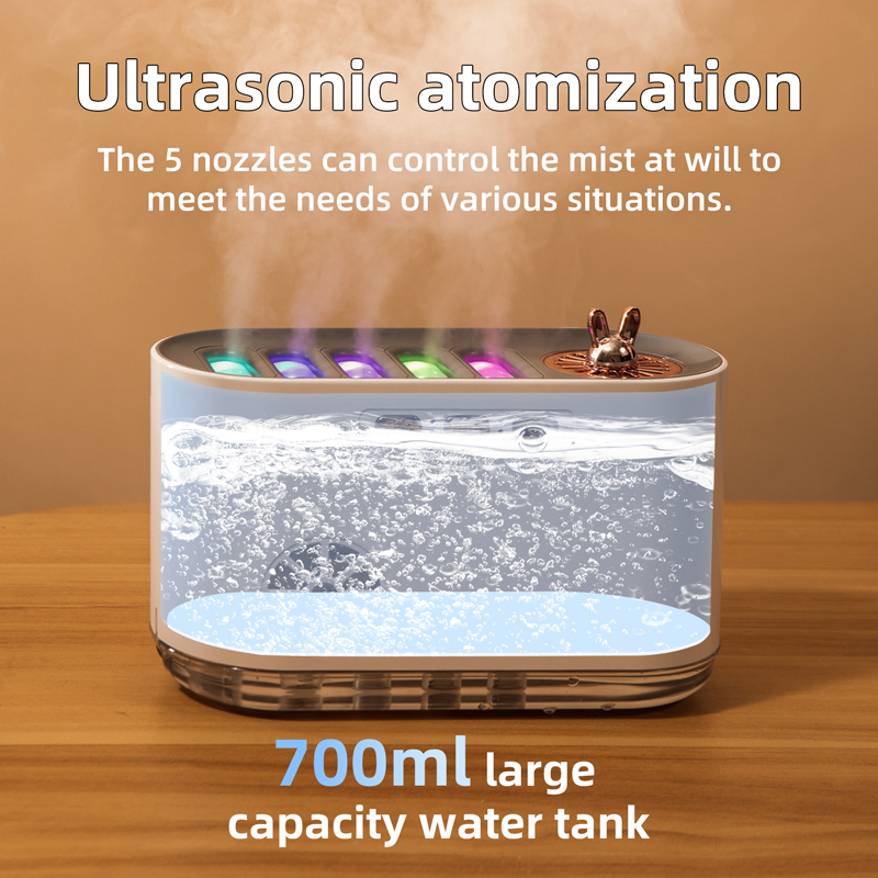 LA-0649-1 Rhythm Sensing Lavender Aroma Humidifier Manufacturer, 700ml Large-Capacity