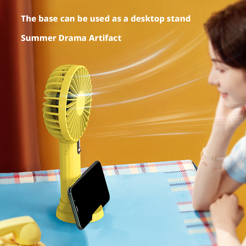 Model 931 Bright Color Handheld Fan Supplier, Desktop-Compatible, Bulk Orders Supported