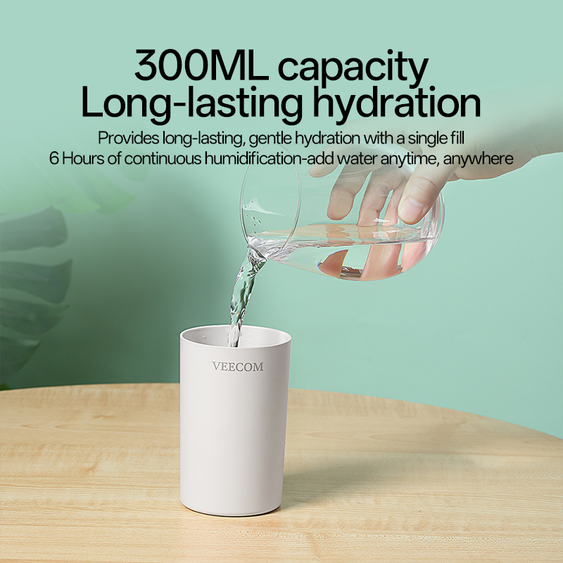 LA-0619 Straight Cup Humidifier Manufacturer, 300ml Minimalist Design