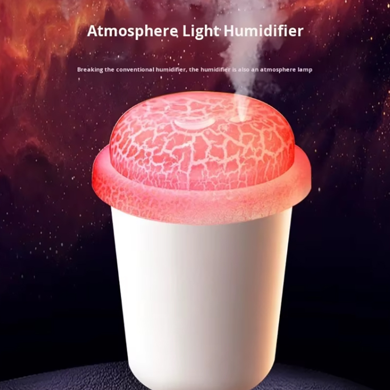 Model 808 Cracked Effect Humidifier Manufacturer, 300ml Portable USB Cool Mist Humidifier