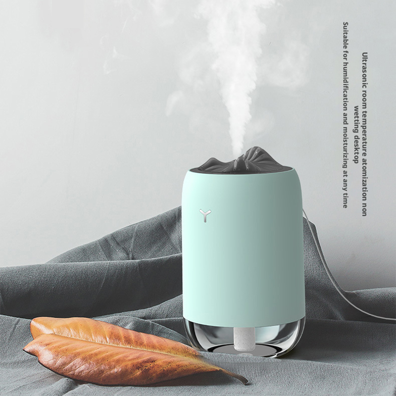 Model 902 Mountain Design Humidifier Manufacturer, 260ml Portable Cool Mist Humidifier with LED Light