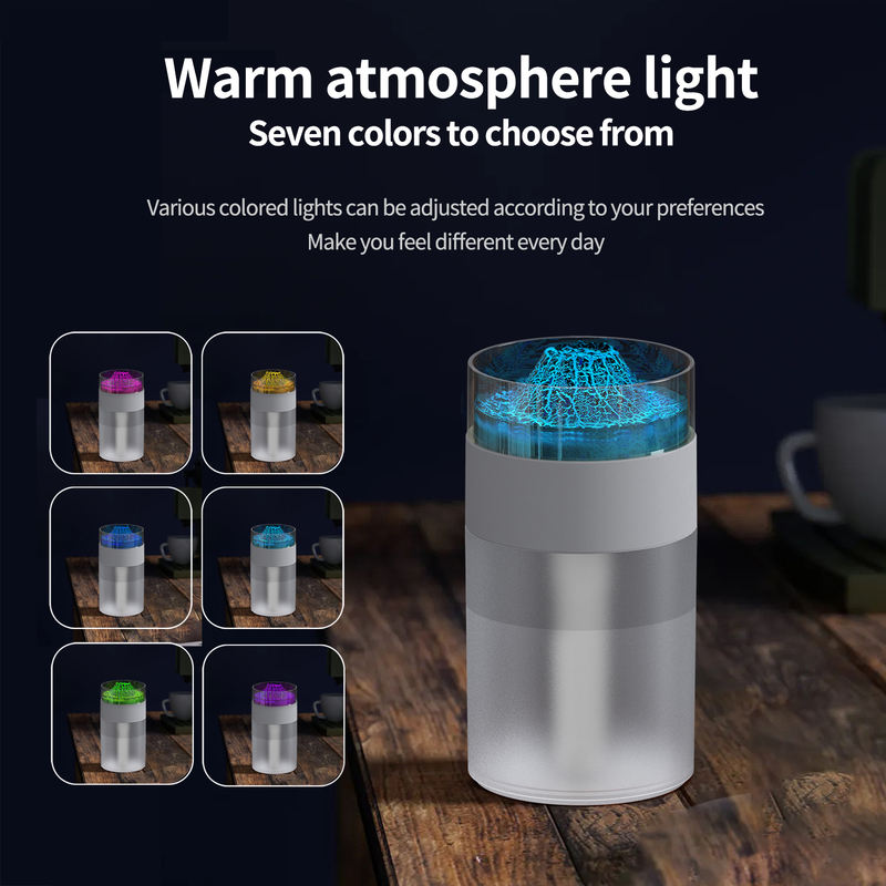 Model 856A Volcano Humidifier Manufacturer, 250ml Desktop Humidifier with Ultrasonic Atomization
