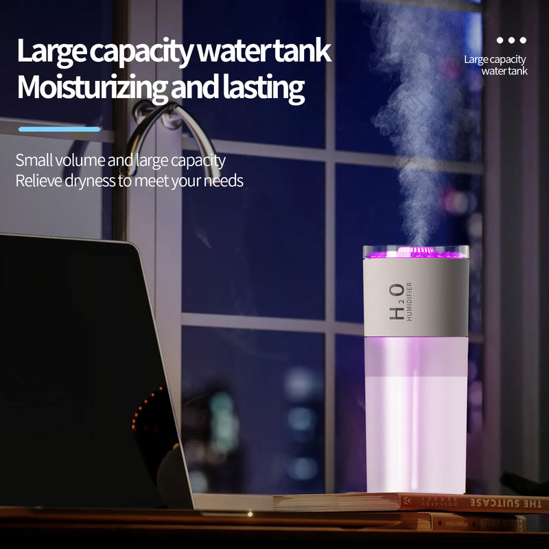 Model V6B Humidifier Manufacturer, 500ml Desktop Humidifier with Fine Mist, No-Wet Table Design