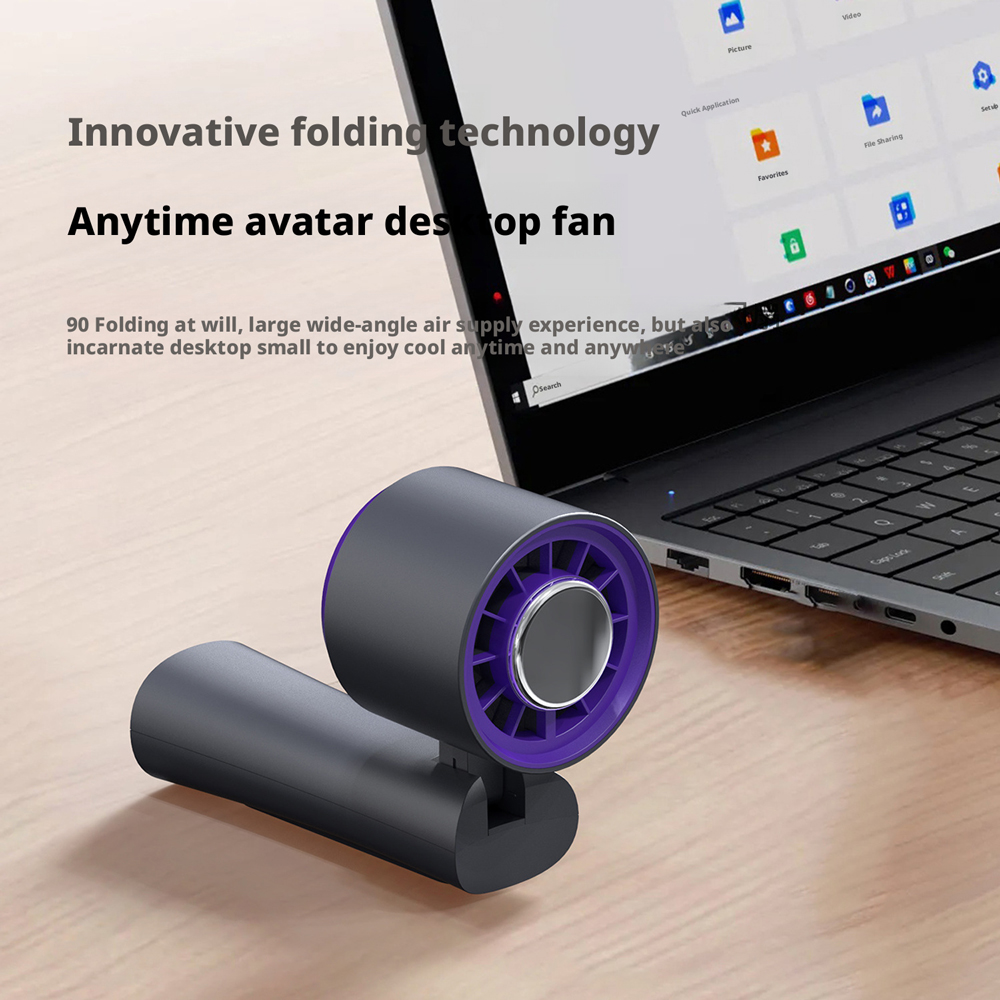 Model HX-F326 USB Rechargeable Handheld Fan, OEM/ODM Supported, Personal Cooling Fan for Summer