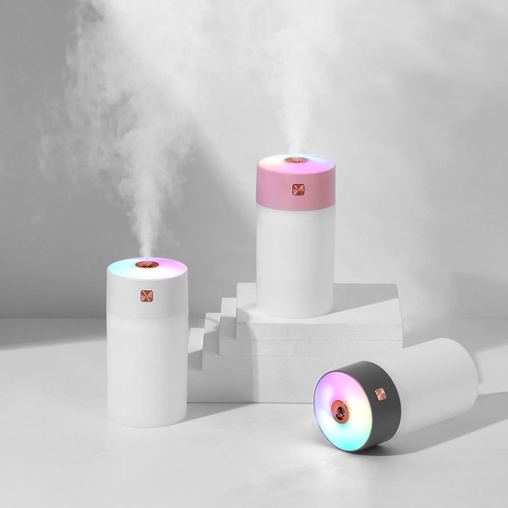 LA-0627 Humidifier Manufacturer, 300ml Mini USB Humidifier with Rainbow LED Light