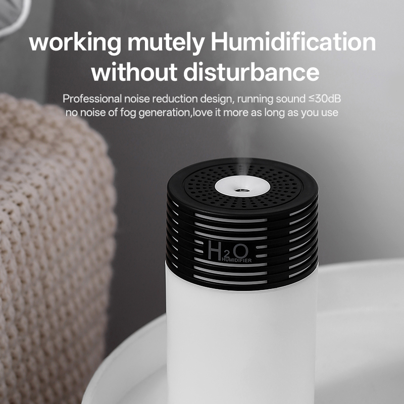 LA-0625 Humidifier Manufacturer, 300ml Mini USB Humidifier with Sleek Ribbed Design