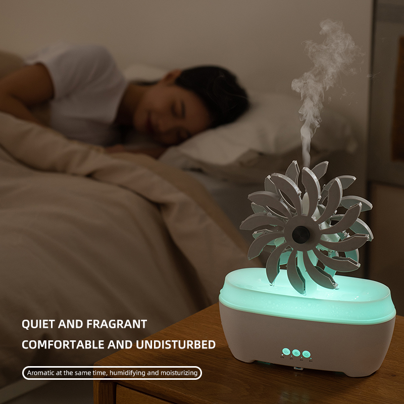 278/V57 Windmill Aroma Diffuser Manufacturer, 300ml Rotating Humidifier with Remote Control
