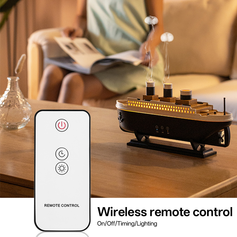 299 Steamship Aroma Diffuser Manufacturer, 250ml Humidifier with Pickup Light & Remote
