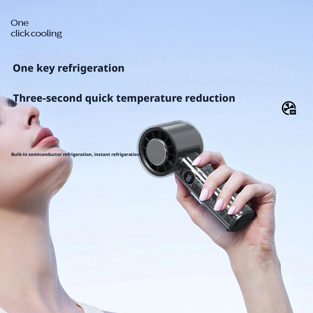 Model HX-F331C Refrigeration Technology Handheld Fan Supplier, Compact & Powerful, Bulk Orders Supported