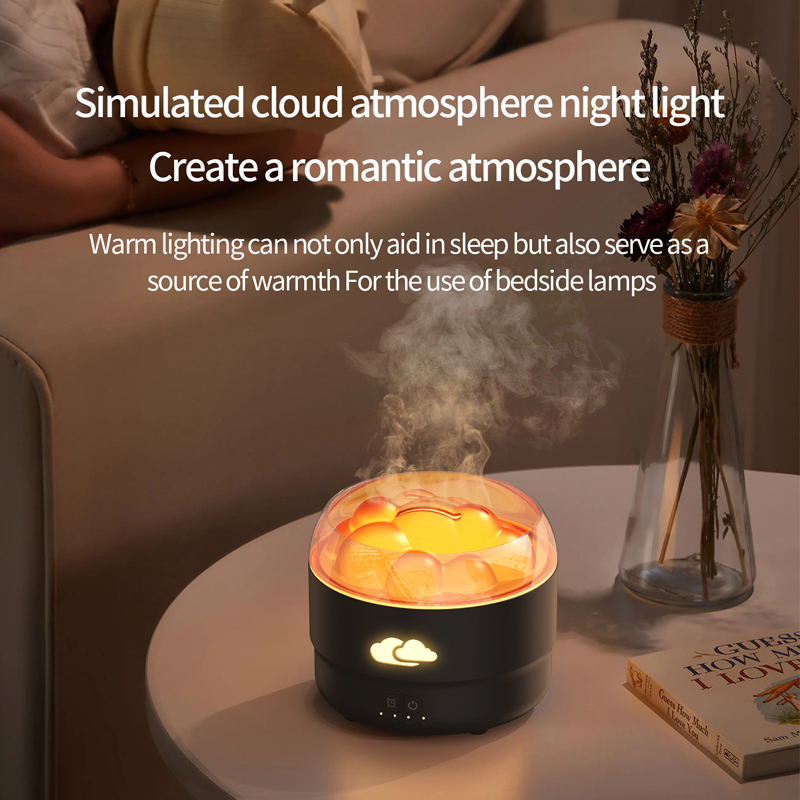167 Cloud Aroma Diffuser Manufacturer, 280ml Humidifier with Colorful Flowing Light