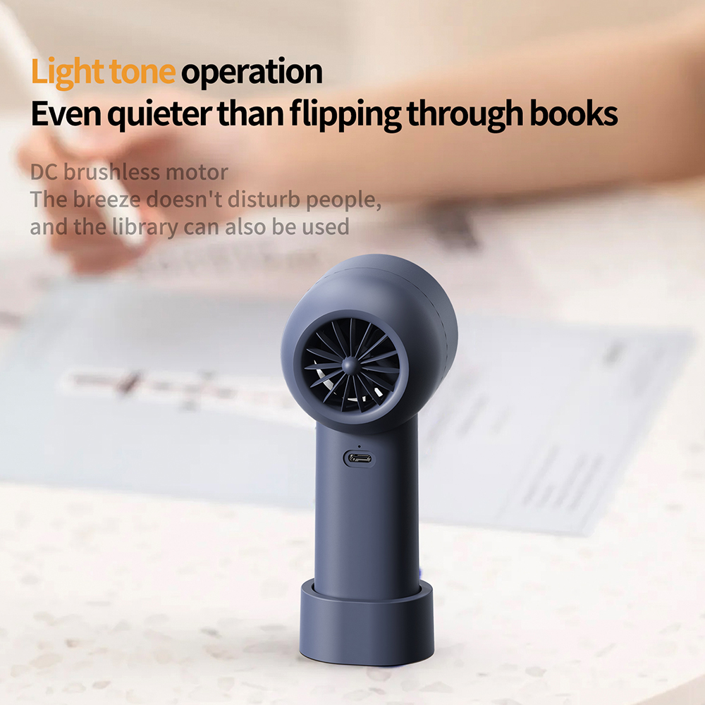 Model HX-130 Portable Handheld Fan, 3000mAh Battery-Powered, Compact & Lightweight for Travel & Daily Use
