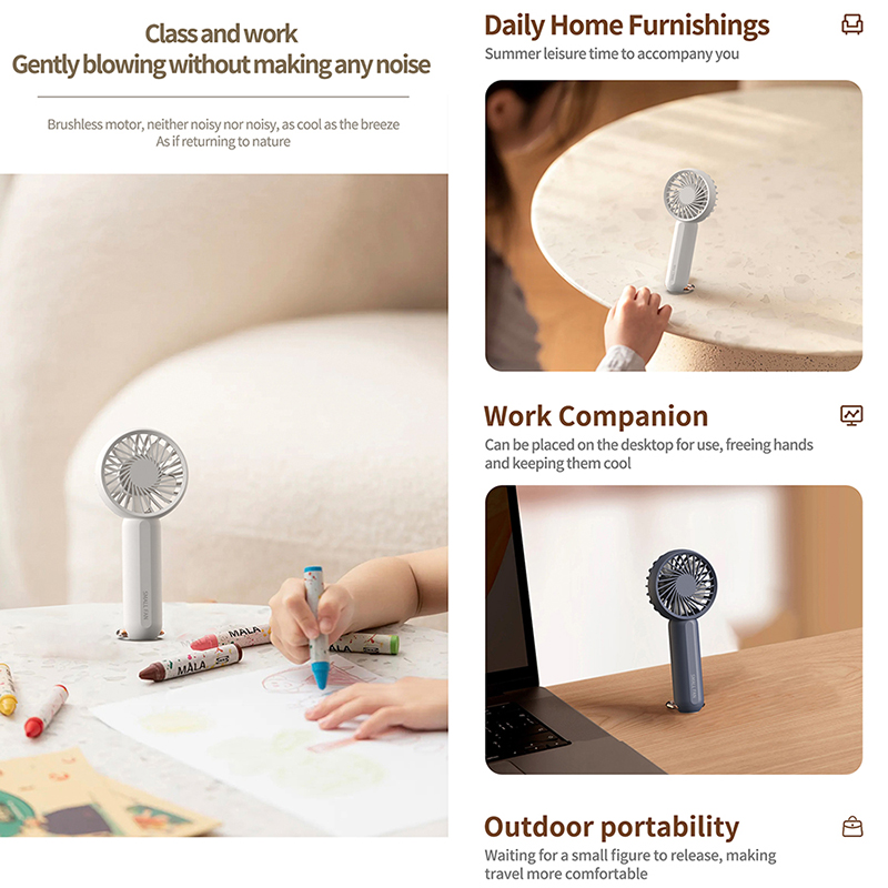 Model 137 Ultra-Lightweight Handheld Fan Supplier, Breeze Accompanying Design, Bulk Orders Supported