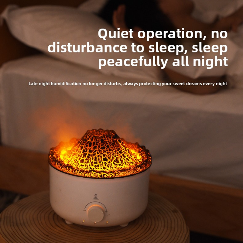 V21B Volcano Aroma Diffuser Manufacturer, 560ml Humidifier with Ultra-Realistic Lava Effect