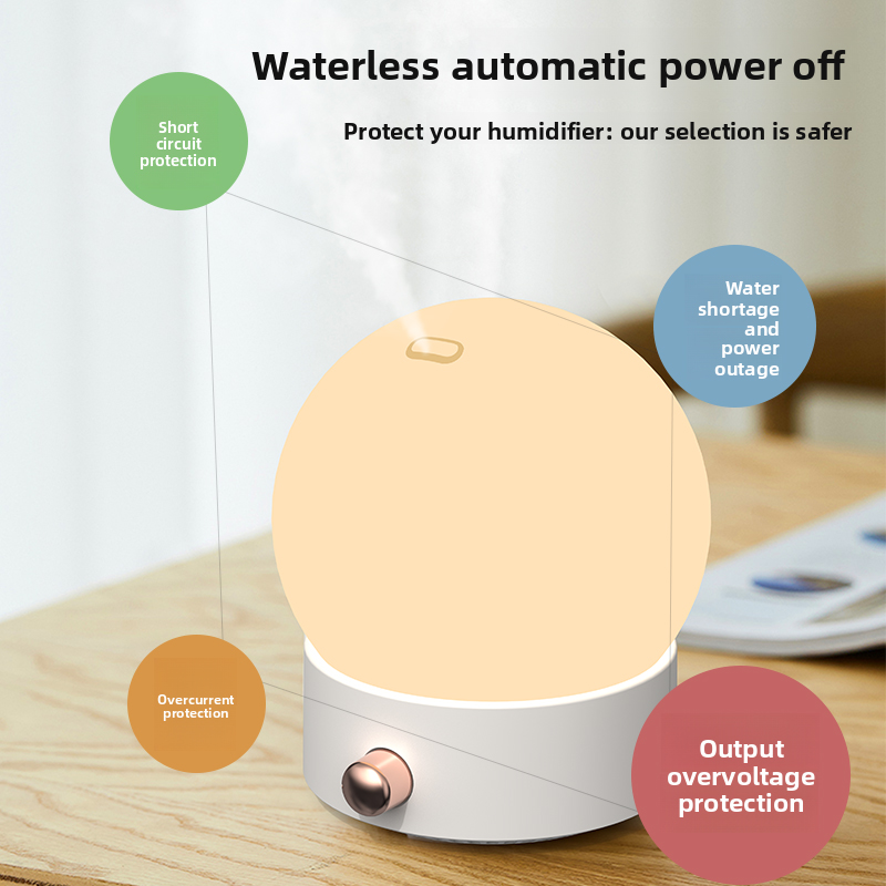 828 Night Light Aroma Diffuser Manufacturer, 350ml Humidifier with Globe Lamp Design