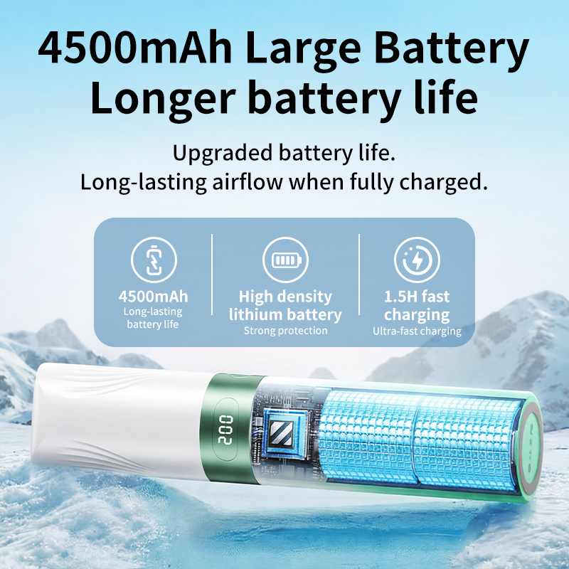 HY-F13 Lipstick-Style Handheld Fan | 4500mAh, 42000RPM, Foldable, 200-Speed Factory