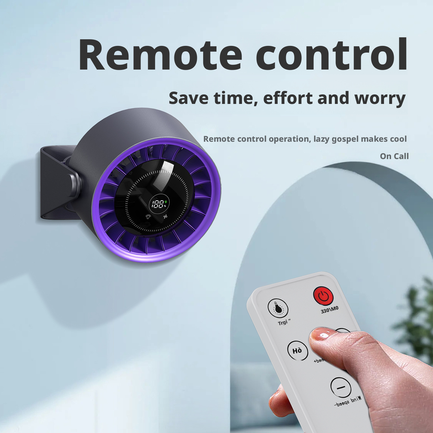 Model HX-F366C Rechargeable Desk Fan Manufacturer, 4000mAh Portable Mini Fan with Adjustable Stand