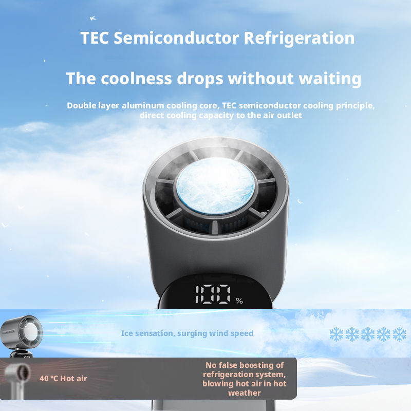 Model S19 Foldable Handheld Fan, OEM/ODM Supported, with Complete Accessories