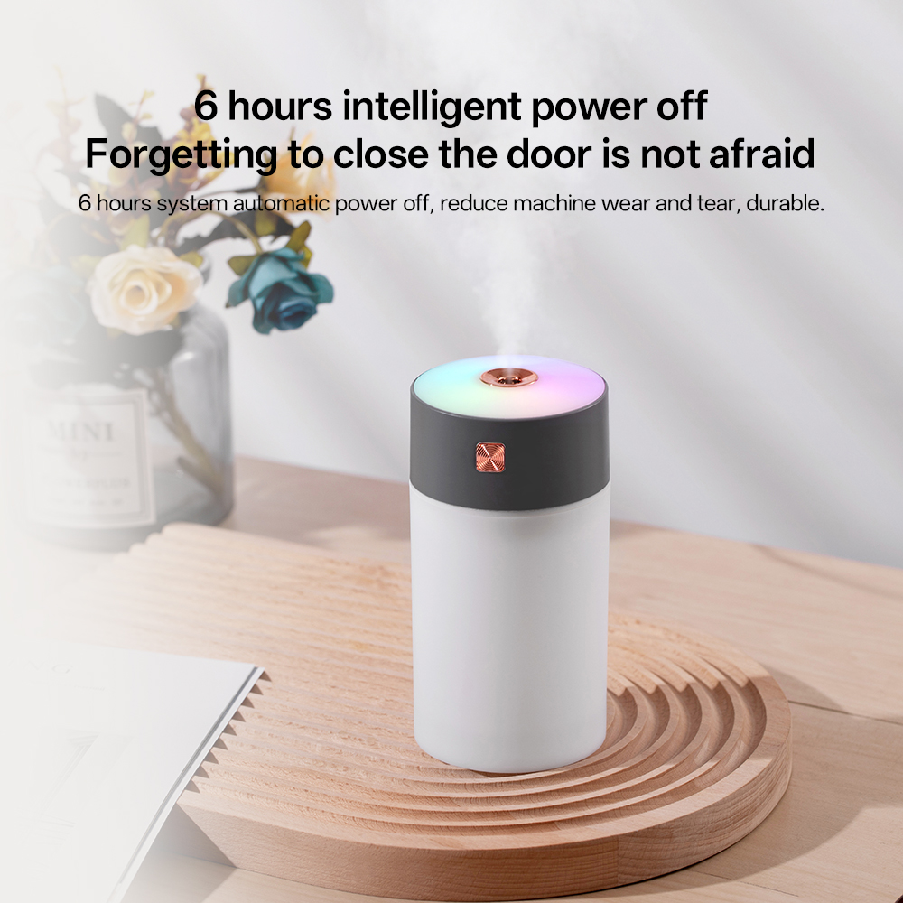 LA-0627 Humidifier Manufacturer, 300ml Mini USB Humidifier with Rainbow LED Light