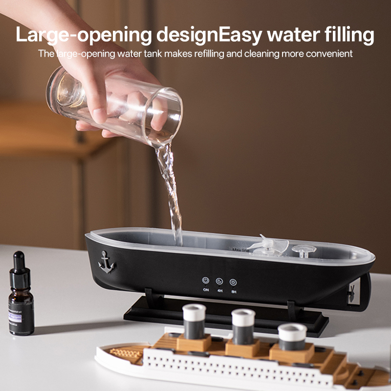 299 Steamship Aroma Diffuser Manufacturer, 250ml Humidifier with Pickup Light & Remote