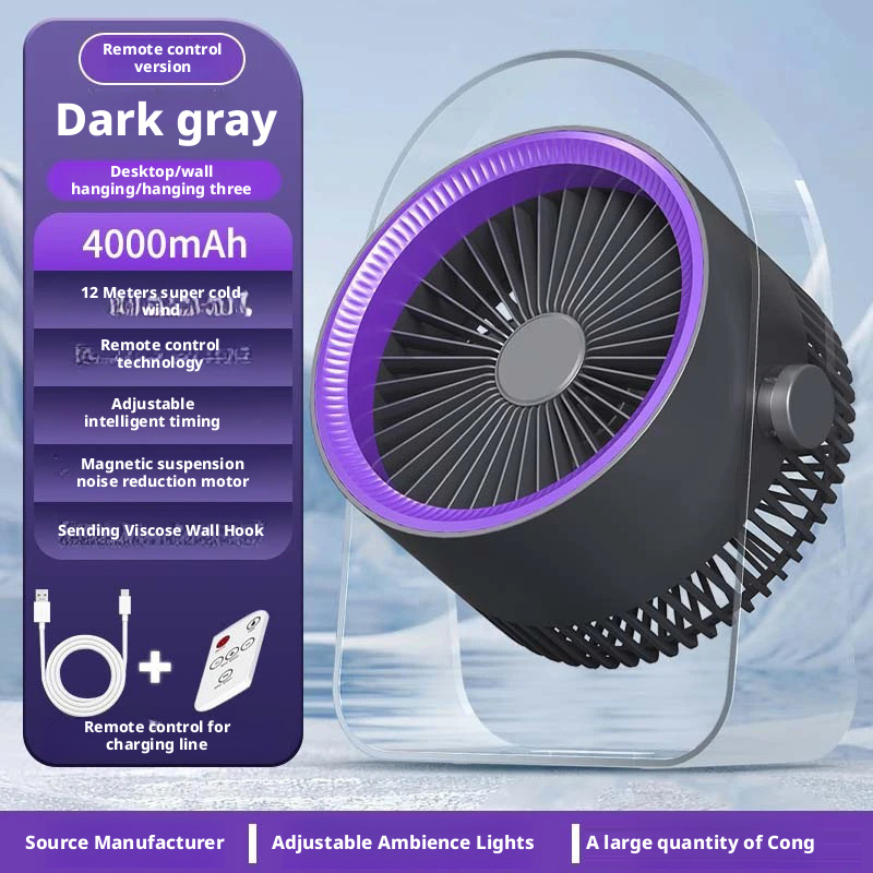 Model HX-F316A Stylish Desk Fan Supplier, Bulk Orders Supported, with Transparent Frame
