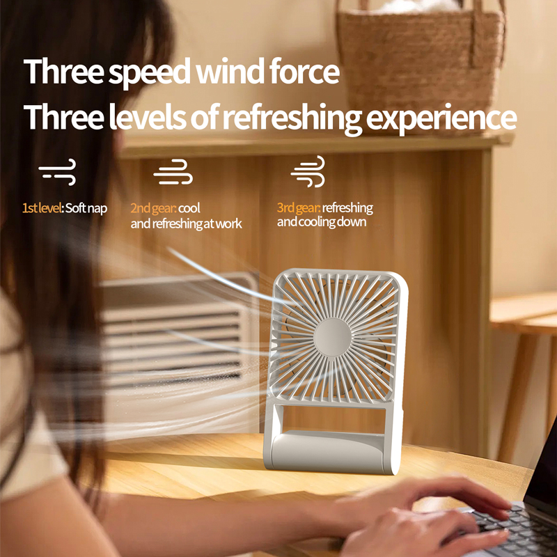 Model 123 Versatile Desk Fan, OEM/ODM Supported, Wide-Angle Adjustable Airflow
