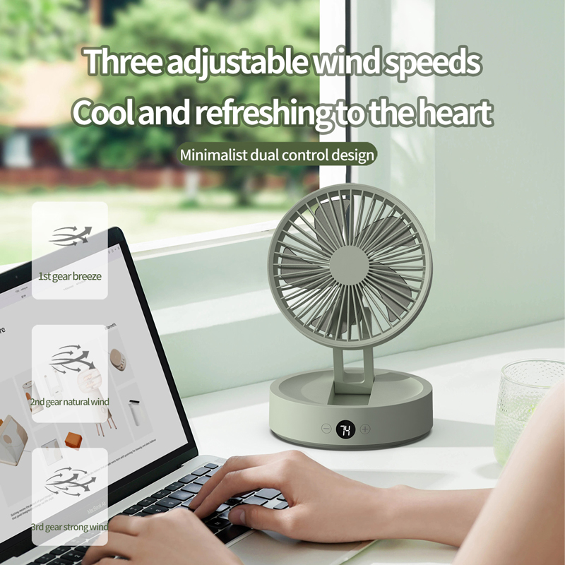 Model 171 Space-Saving Cooling Fan, OEM/ODM Supported, White/Green/Cream Options
