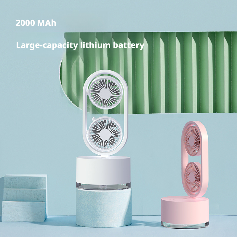 Model 922 Stylish Cooling & Humidifying Fan, OEM/ODM Supported, White/Pink/Blue Options