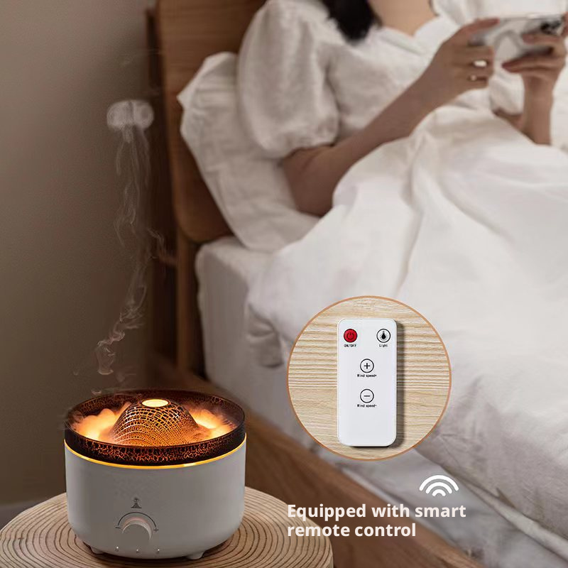 V21A Volcano Aroma Diffuser Manufacturer, 560ml Humidifier with Lava Mist & Light