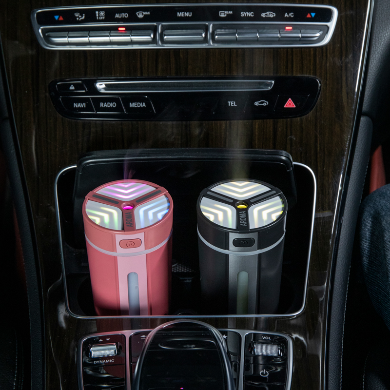 LA-0640 Aroma Humidifier, OEM/ODM Supported, 2-in-1 Car Humidifier & Air Purifier