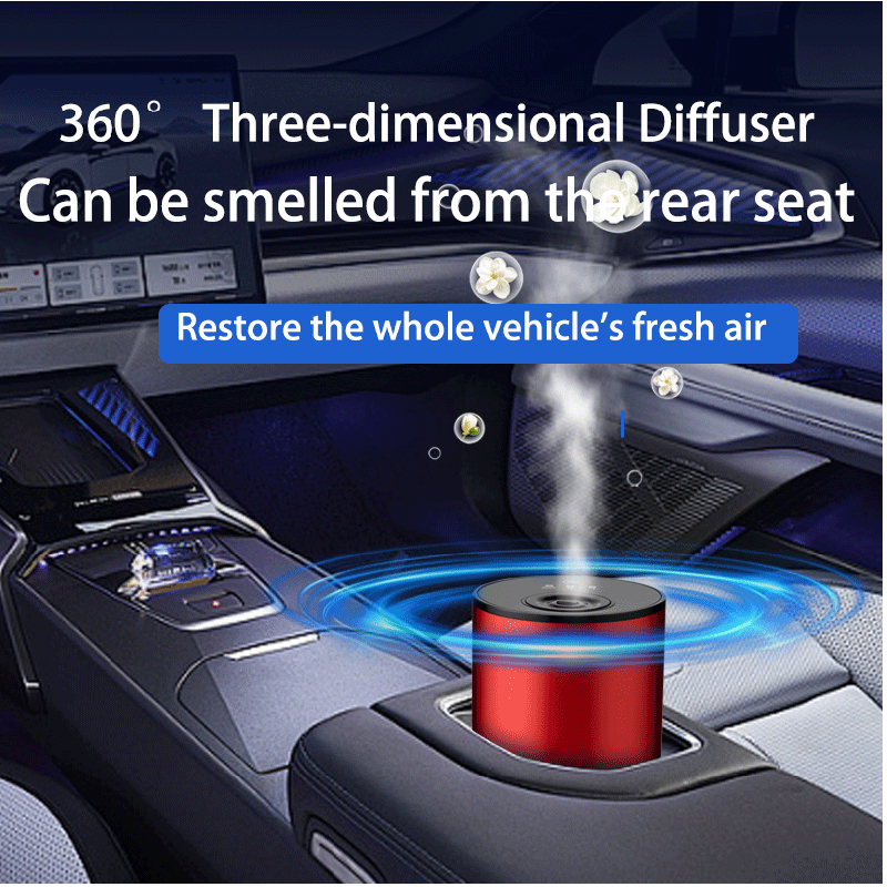 LA-0654 Waterless Car Aroma Diffuser Manufacturer, 10ml Aluminum Alloy Design