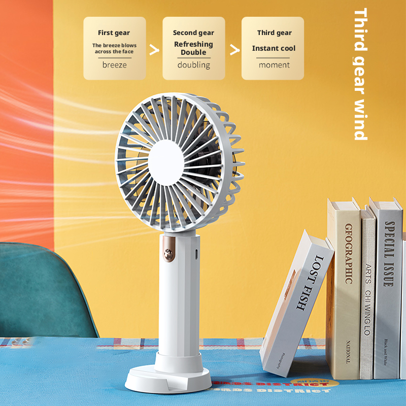 Model 931 Bright Color Handheld Fan Supplier, Desktop-Compatible, Bulk Orders Supported
