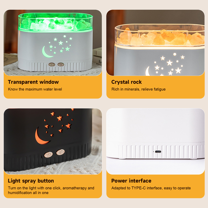 LA-0630-6 Aroma Humidifier, OEM/ODM Supported, 2-in-1 Humidifier & Mood Lamp