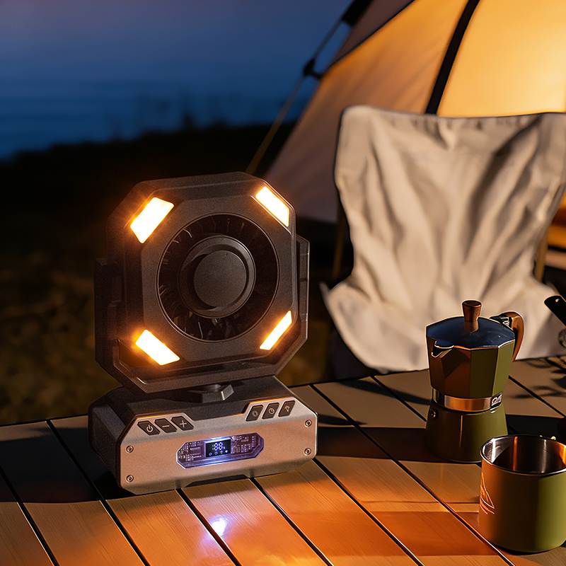 Model F20 Outdoor Fan Manufacturer, 8000mAh Battery, All-in-One Design