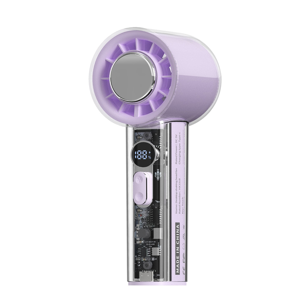 Model HX-F331C Refrigeration Technology Handheld Fan Supplier, Compact & Powerful, Bulk Orders Supported