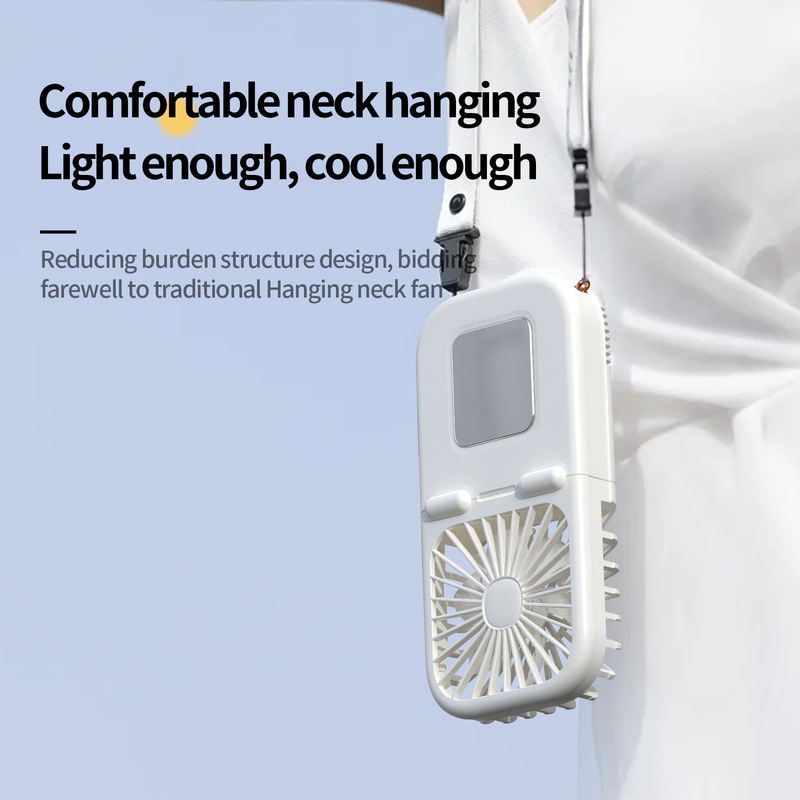 Model HX-F363 USB Rechargeable Folding Fan, OEM/ODM Supported, Personal Cooling Fan for Summer