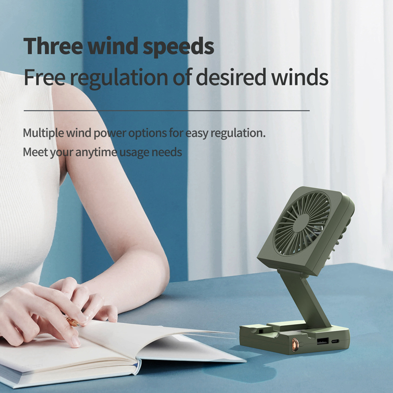 Model 146 Ultra-Thin Portable Fan, OEM/ODM Supported, White/Pink/Green Options