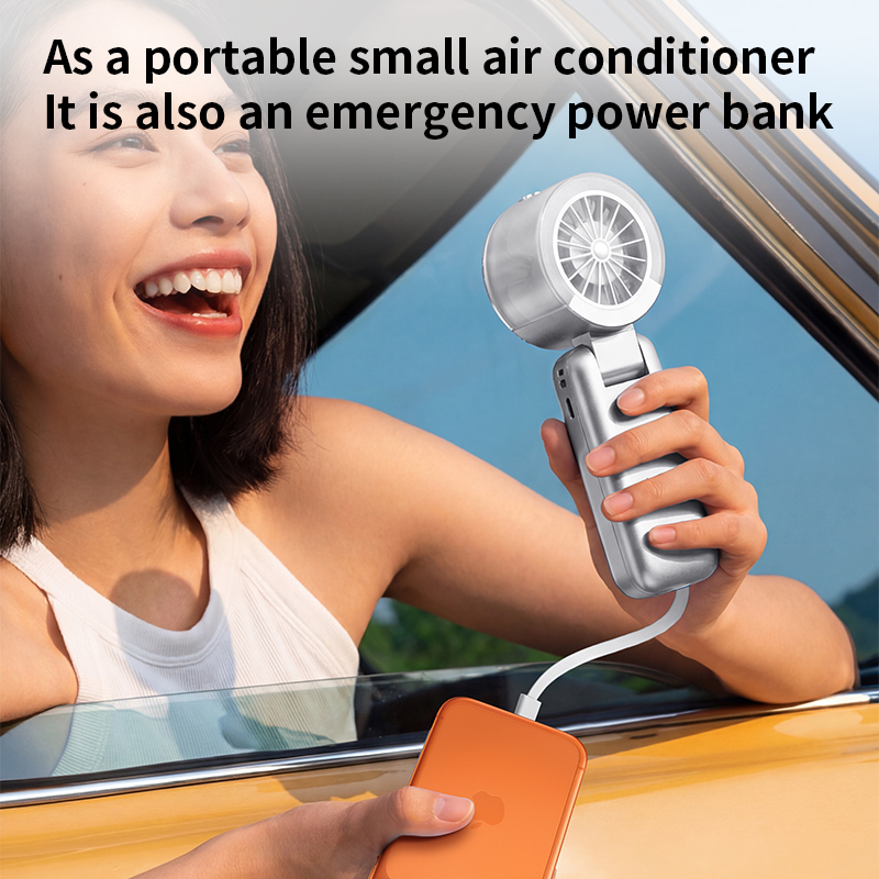 HY-F3 Handheld Mist Fan | 4000mAh, 50ml Tank, 200-Speed, Foldable Factory