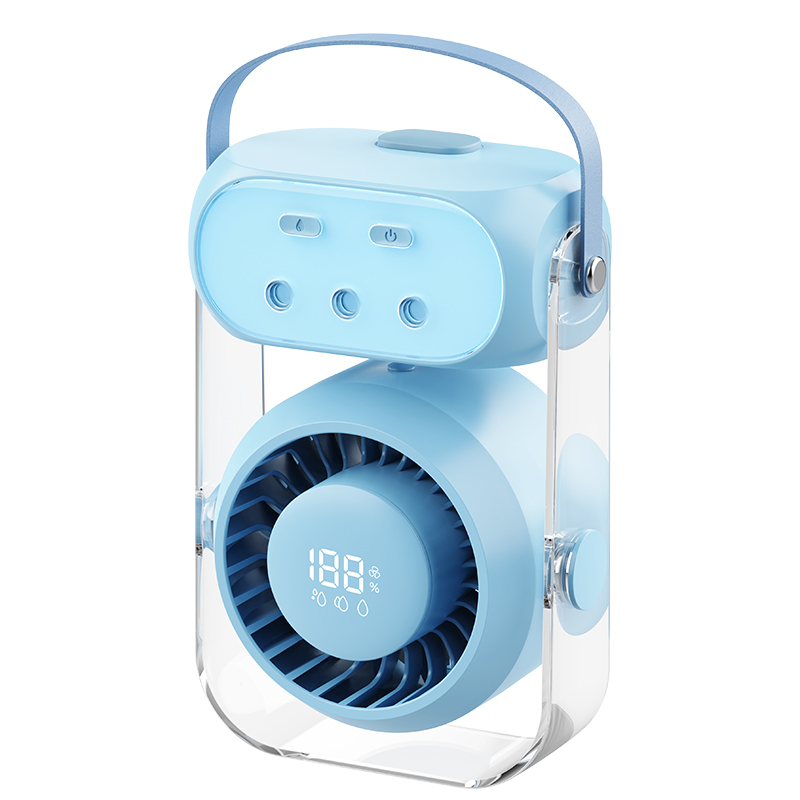 HY-F5 Desktop Mist Circulation Fan | 4000mAh, 350ml Tank, Portable with Handle Factory