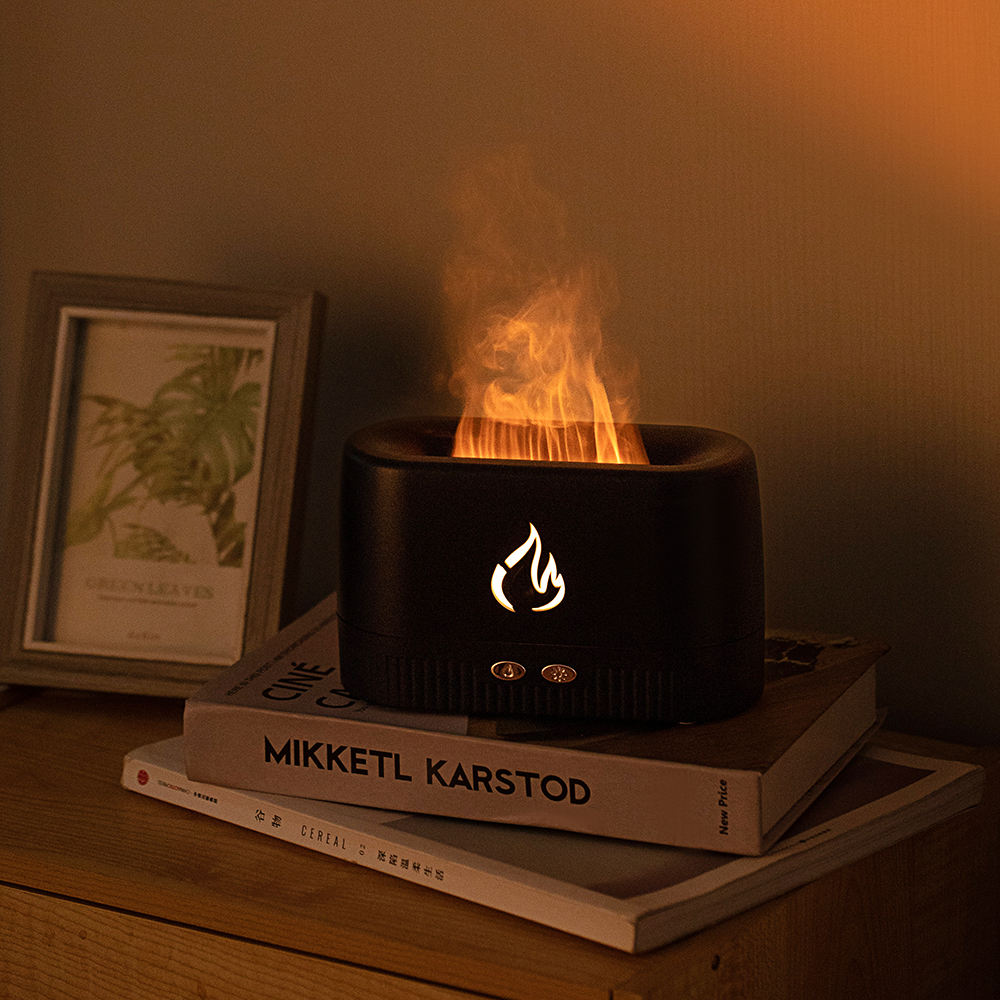 Model LA-0630 Warm Flame Aroma Diffuser Manufacturer, 200ml with Fire Effect Light