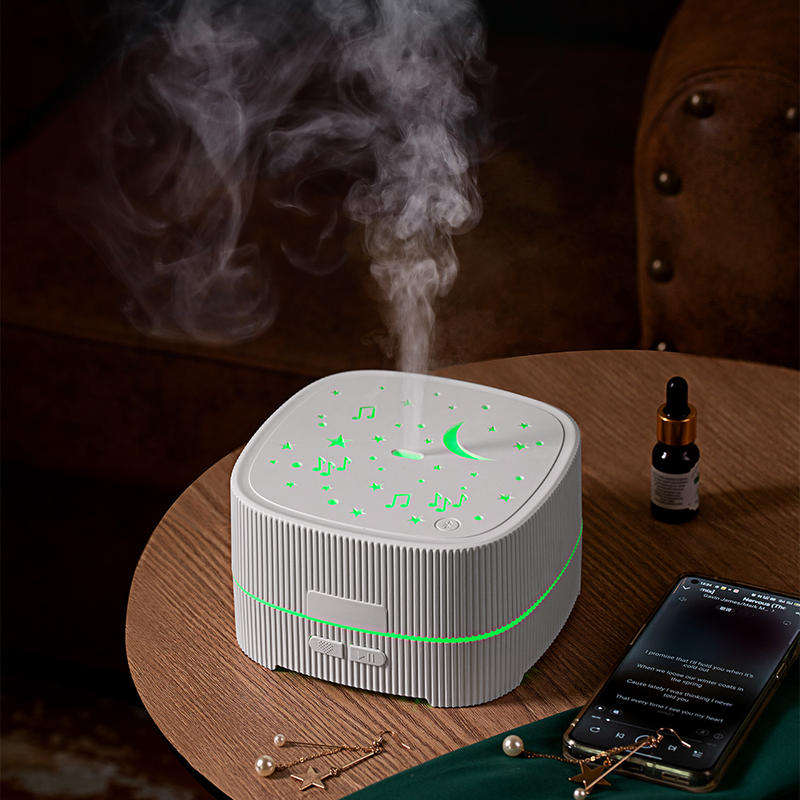 Model LA-0907 Bluetooth Speaker Aroma Diffuser Manufacturer, 500ml Humidifier with 360° Sound