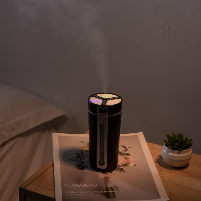 LA-0640 Aroma Humidifier, OEM/ODM Supported, 2-in-1 Car Humidifier & Air Purifier