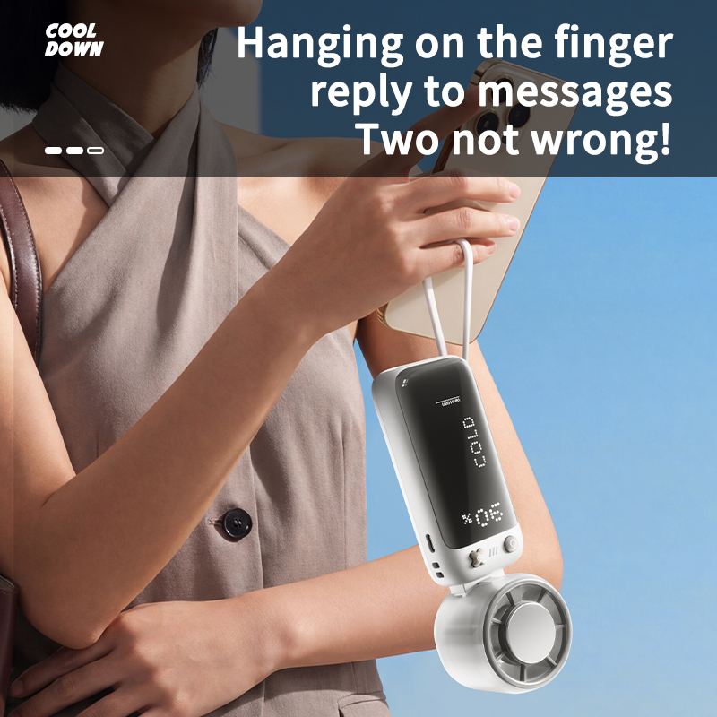 HY-F2 Handheld Ice Compress Fan | 4000mAh, 200-Speed, Foldable with Power Bank Factory