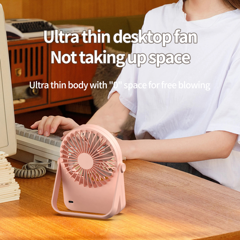 Model 181 Ultra-Thin Stylish Fan, OEM/ODM Supported, White/Pink/Cream Options