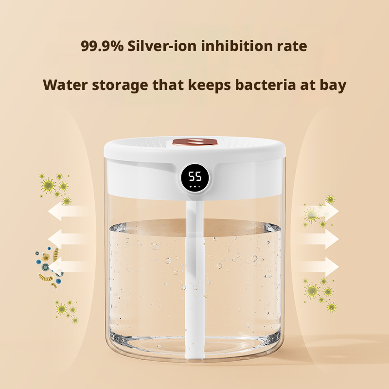 K15 Dual Nozzle Humidifier Manufacturer, 2L Transparent Water Tank