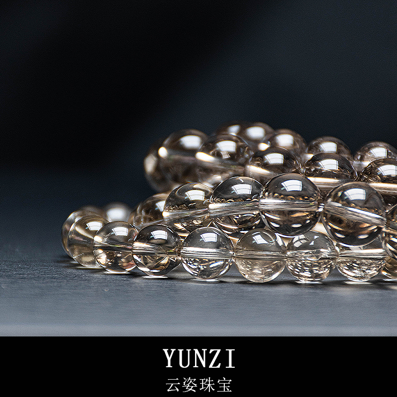 茶水晶手串 尺寸可選 帶證發貨