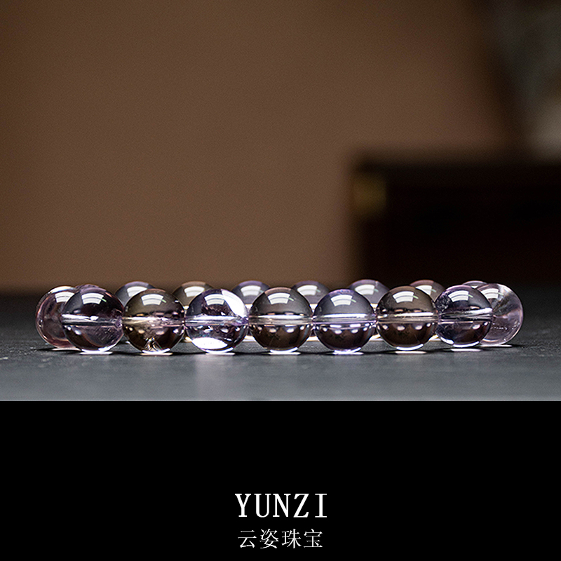 玻利維亞紫黃晶水晶手串 尺寸可選 帶證發貨